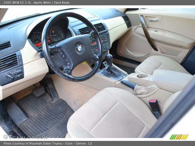 Alpine White / Sand Beige 2005 BMW X3 3.0i