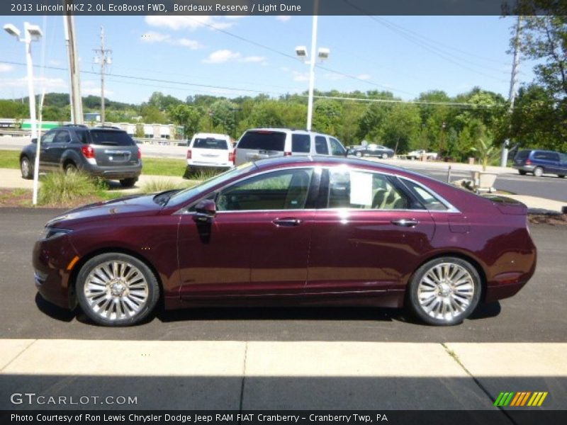 Bordeaux Reserve / Light Dune 2013 Lincoln MKZ 2.0L EcoBoost FWD