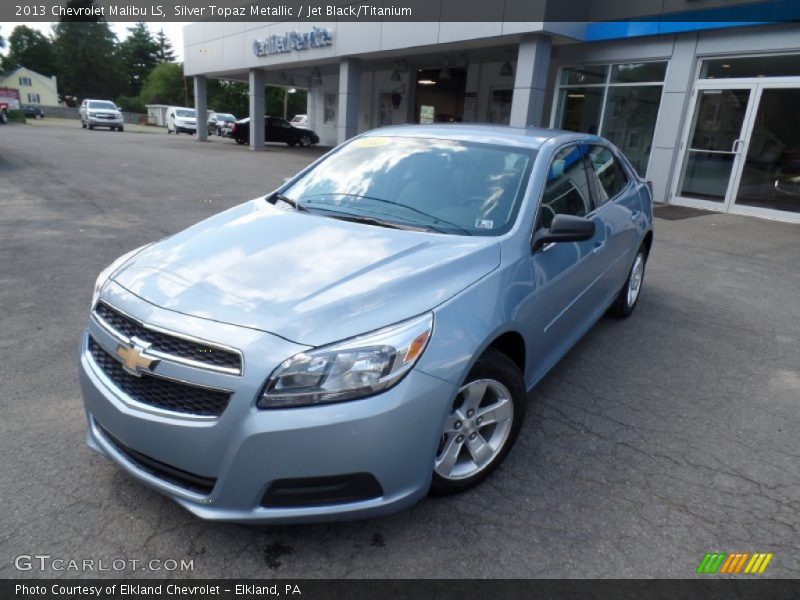 Silver Topaz Metallic / Jet Black/Titanium 2013 Chevrolet Malibu LS