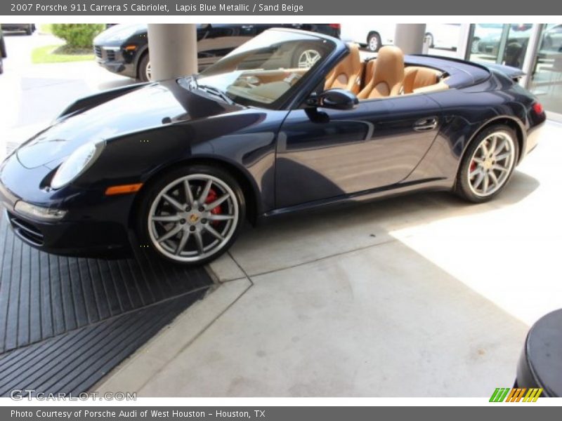 Lapis Blue Metallic / Sand Beige 2007 Porsche 911 Carrera S Cabriolet