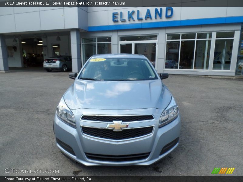 Silver Topaz Metallic / Jet Black/Titanium 2013 Chevrolet Malibu LS