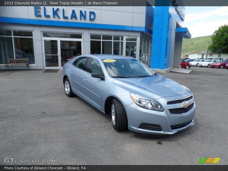 Silver Topaz Metallic / Jet Black/Titanium 2013 Chevrolet Malibu LS
