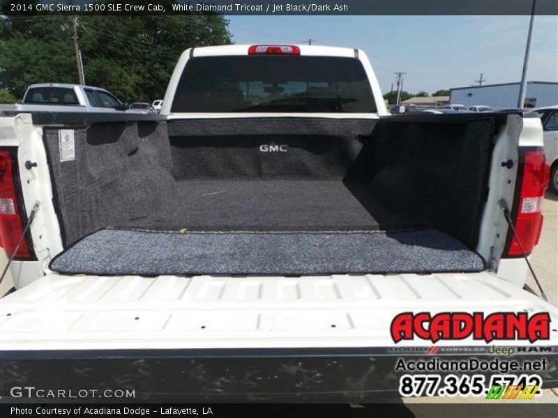 White Diamond Tricoat / Jet Black/Dark Ash 2014 GMC Sierra 1500 SLE Crew Cab