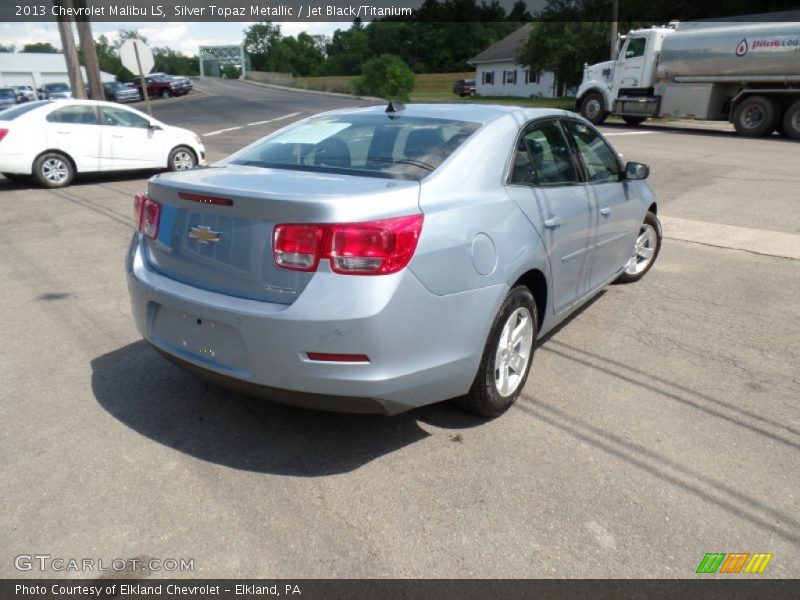 Silver Topaz Metallic / Jet Black/Titanium 2013 Chevrolet Malibu LS