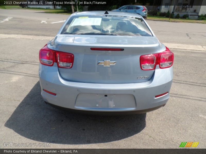 Silver Topaz Metallic / Jet Black/Titanium 2013 Chevrolet Malibu LS