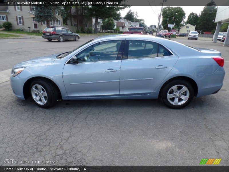 Silver Topaz Metallic / Jet Black/Titanium 2013 Chevrolet Malibu LS