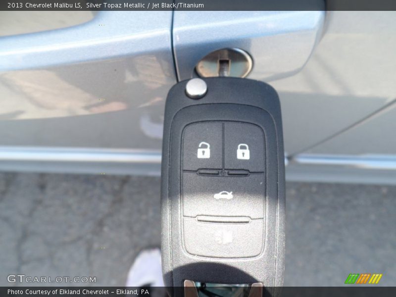 Silver Topaz Metallic / Jet Black/Titanium 2013 Chevrolet Malibu LS