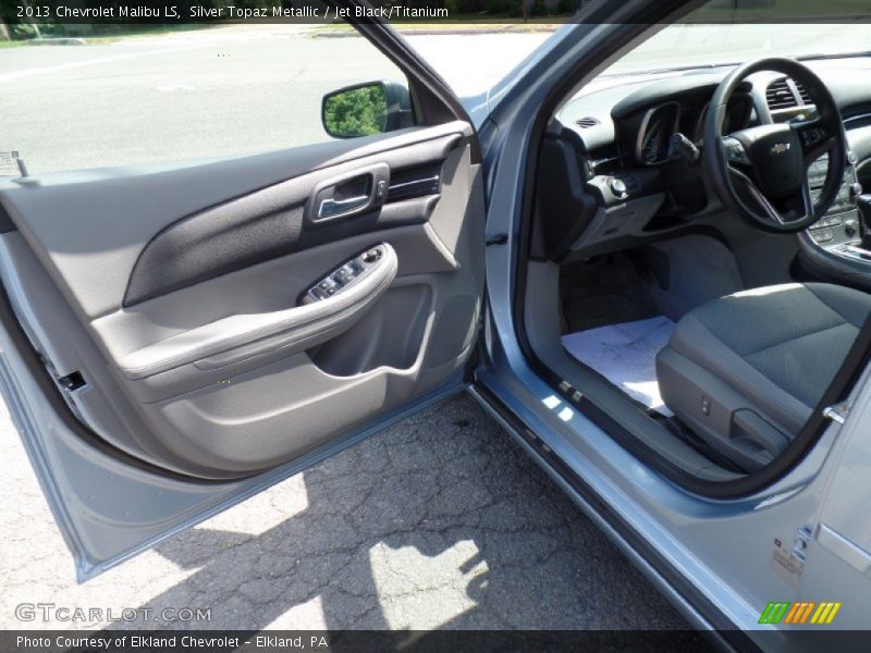 Silver Topaz Metallic / Jet Black/Titanium 2013 Chevrolet Malibu LS