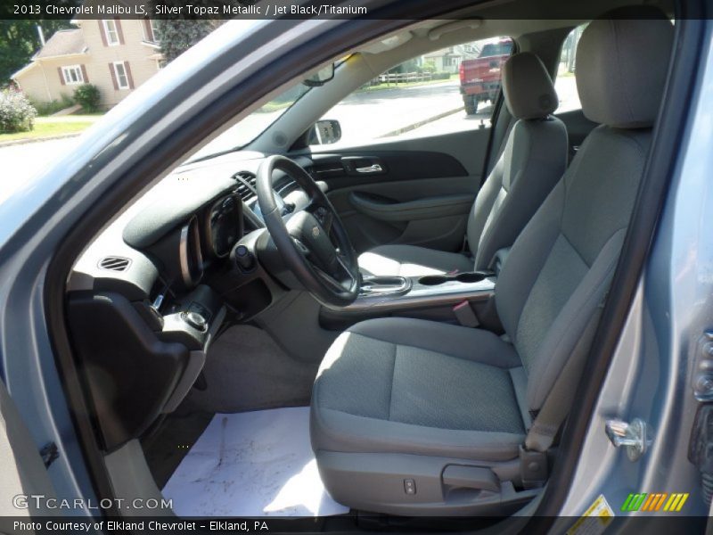 Silver Topaz Metallic / Jet Black/Titanium 2013 Chevrolet Malibu LS