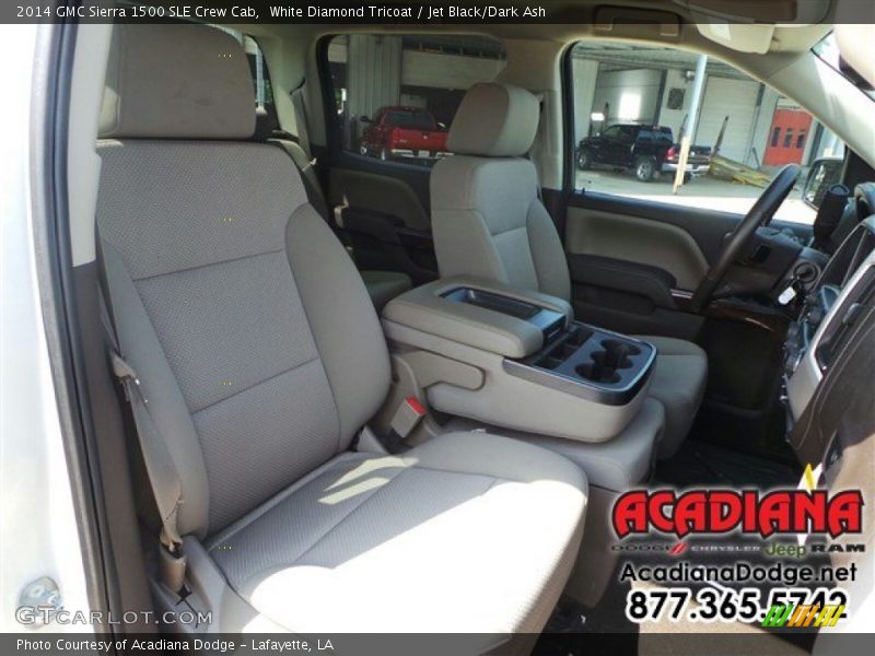 White Diamond Tricoat / Jet Black/Dark Ash 2014 GMC Sierra 1500 SLE Crew Cab