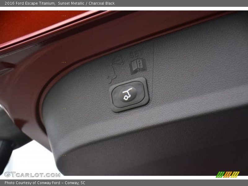 Sunset Metallic / Charcoal Black 2016 Ford Escape Titanium