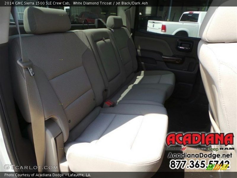 White Diamond Tricoat / Jet Black/Dark Ash 2014 GMC Sierra 1500 SLE Crew Cab