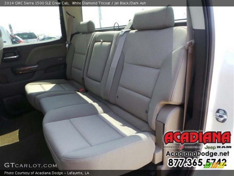 White Diamond Tricoat / Jet Black/Dark Ash 2014 GMC Sierra 1500 SLE Crew Cab