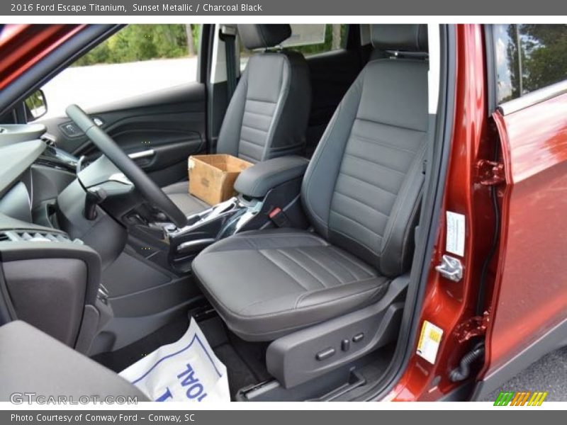 Sunset Metallic / Charcoal Black 2016 Ford Escape Titanium
