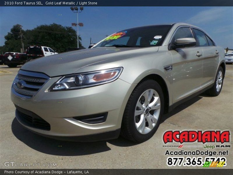 Gold Leaf Metallic / Light Stone 2010 Ford Taurus SEL