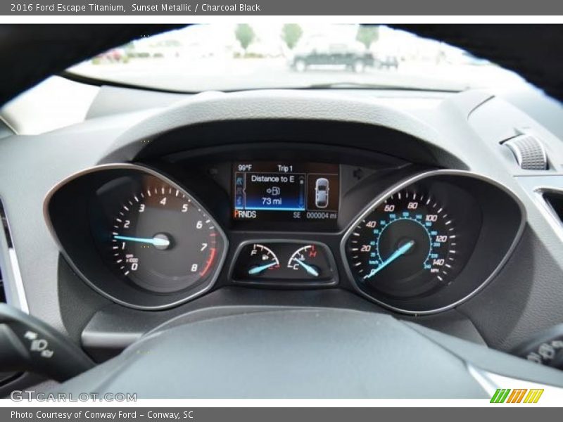  2016 Escape Titanium Titanium Gauges