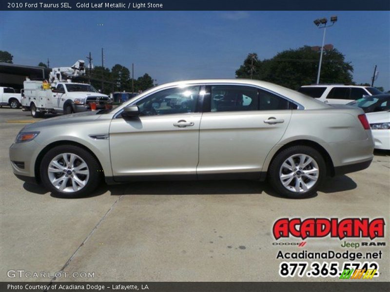 Gold Leaf Metallic / Light Stone 2010 Ford Taurus SEL