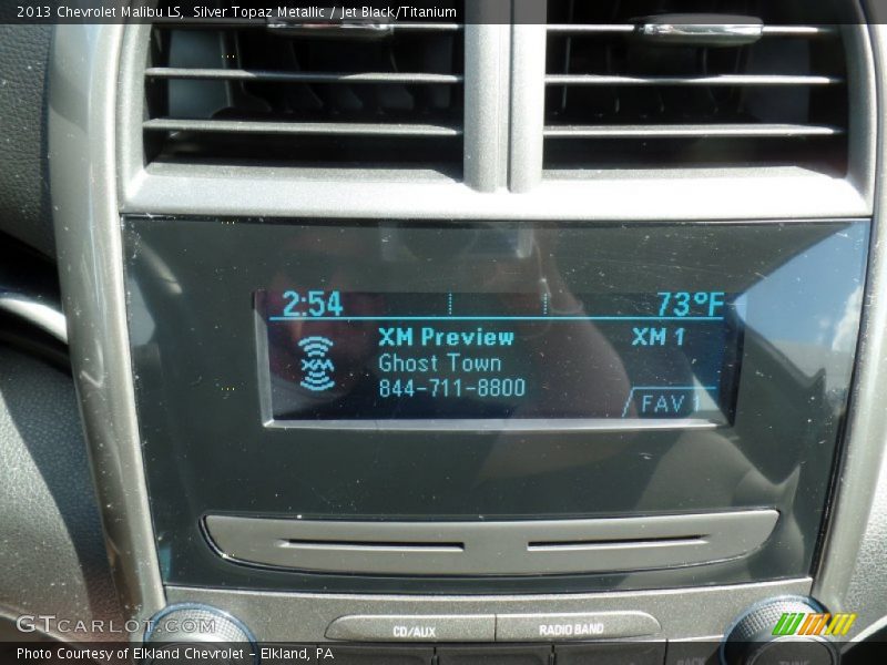Silver Topaz Metallic / Jet Black/Titanium 2013 Chevrolet Malibu LS