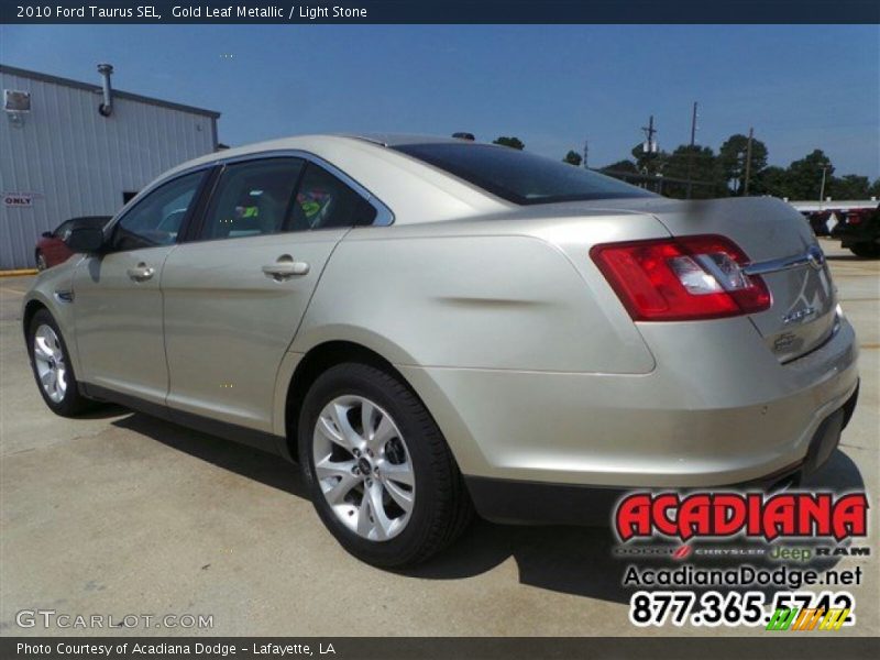Gold Leaf Metallic / Light Stone 2010 Ford Taurus SEL