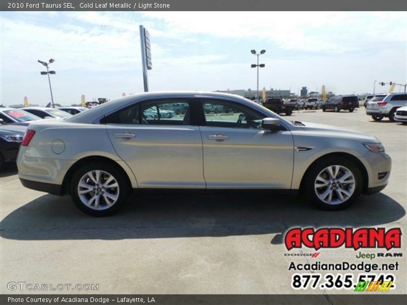 Gold Leaf Metallic / Light Stone 2010 Ford Taurus SEL