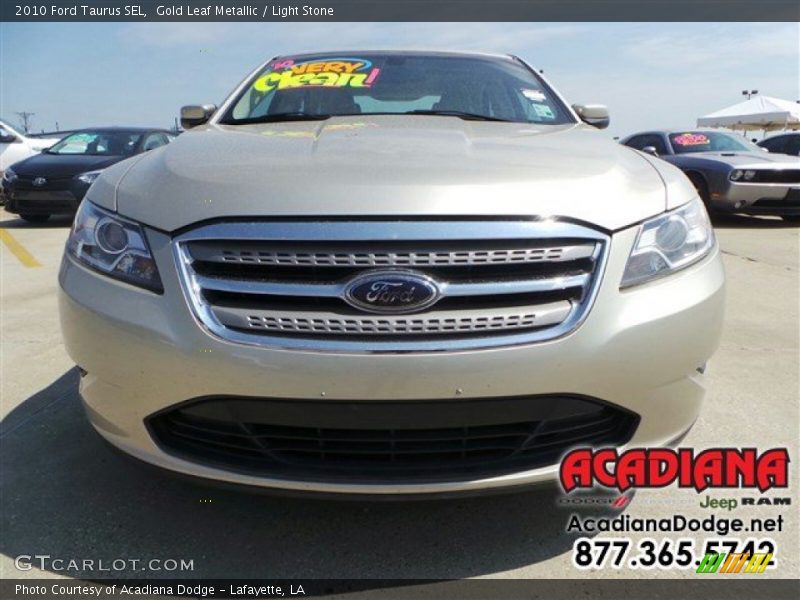 Gold Leaf Metallic / Light Stone 2010 Ford Taurus SEL