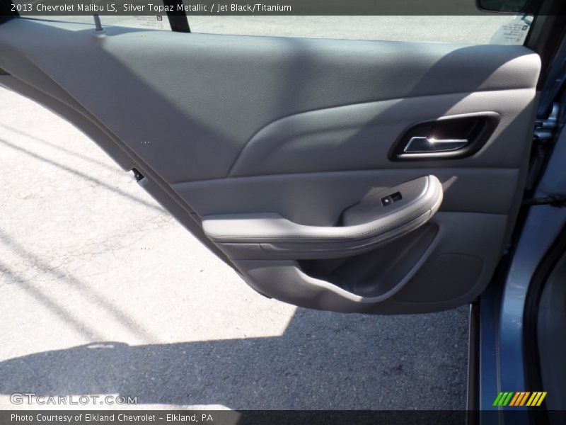 Silver Topaz Metallic / Jet Black/Titanium 2013 Chevrolet Malibu LS