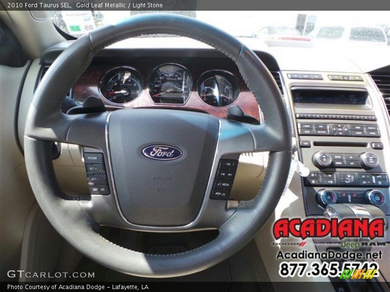 Gold Leaf Metallic / Light Stone 2010 Ford Taurus SEL