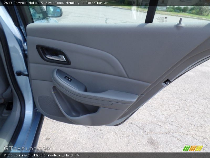 Silver Topaz Metallic / Jet Black/Titanium 2013 Chevrolet Malibu LS