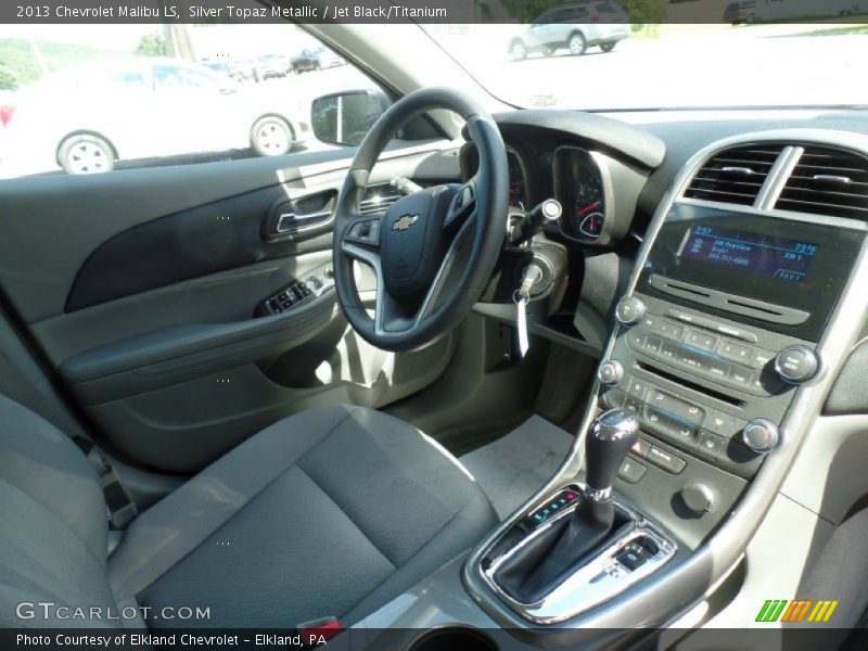 Silver Topaz Metallic / Jet Black/Titanium 2013 Chevrolet Malibu LS