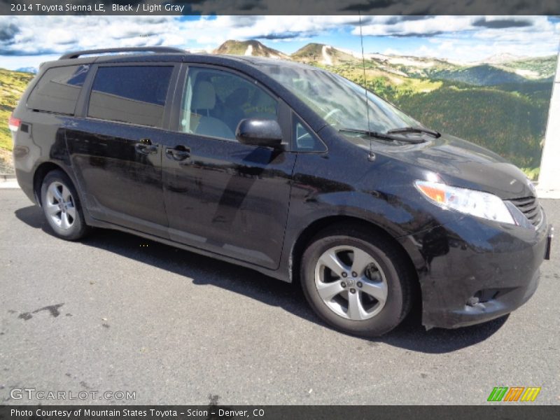 Black / Light Gray 2014 Toyota Sienna LE
