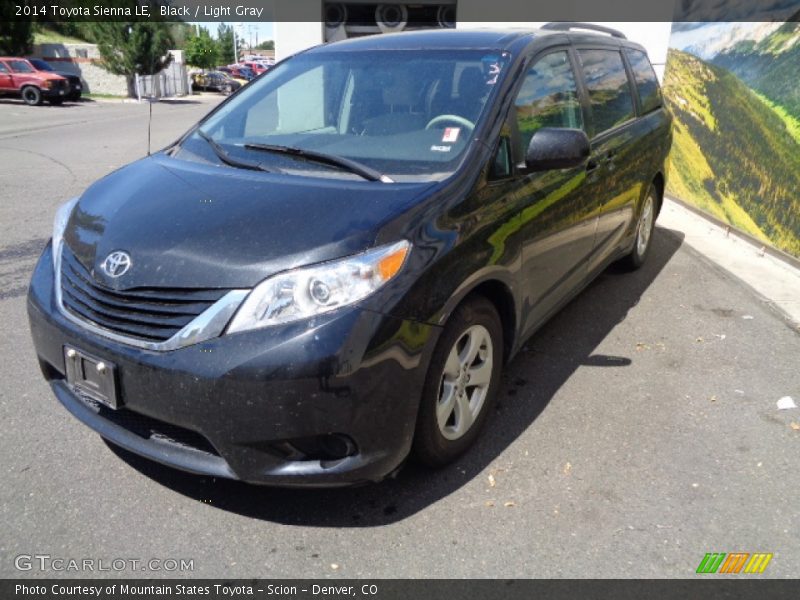 Black / Light Gray 2014 Toyota Sienna LE