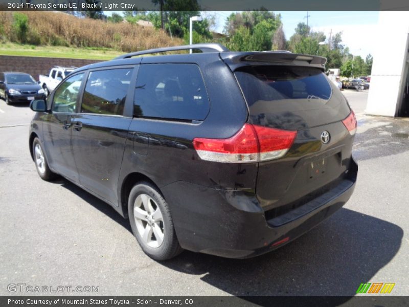 Black / Light Gray 2014 Toyota Sienna LE