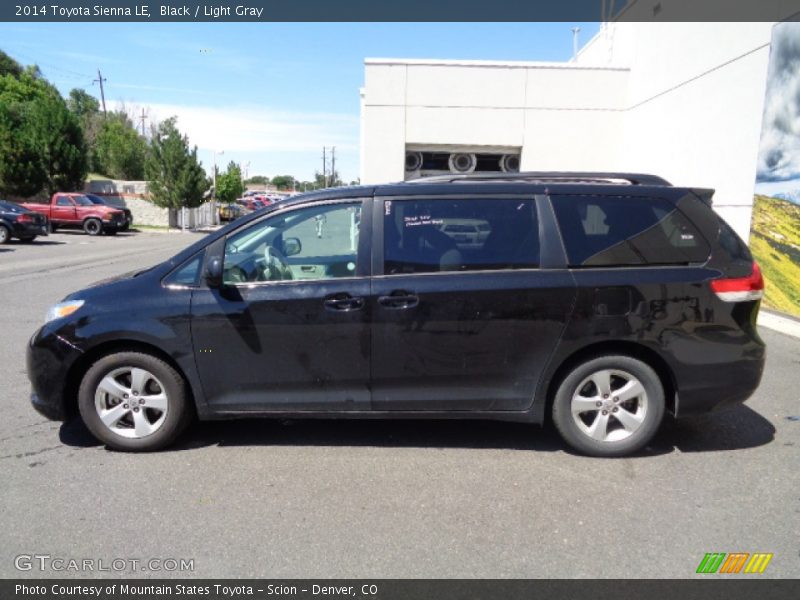Black / Light Gray 2014 Toyota Sienna LE