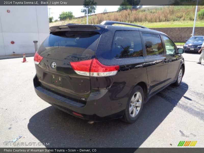 Black / Light Gray 2014 Toyota Sienna LE