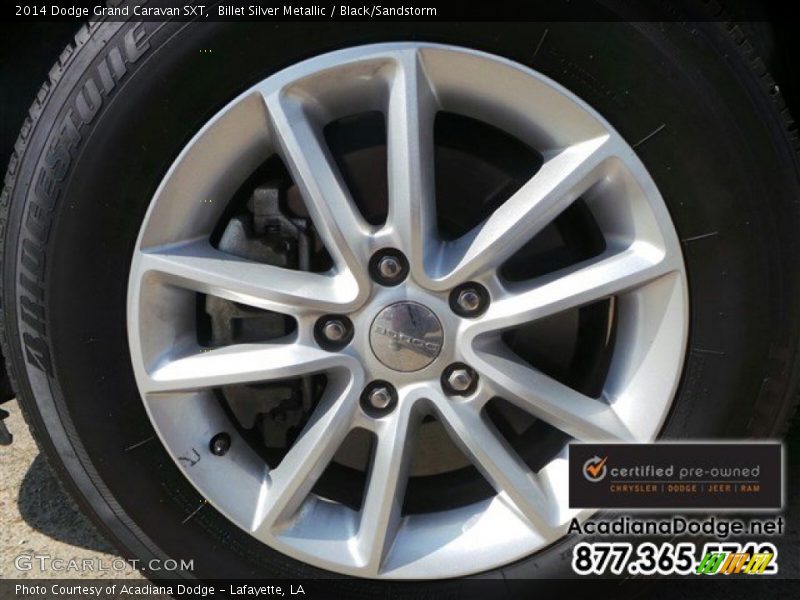 Billet Silver Metallic / Black/Sandstorm 2014 Dodge Grand Caravan SXT