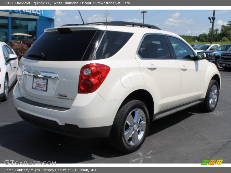 White Diamond Tricoat / Brownstone/Jet Black 2014 Chevrolet Equinox LT