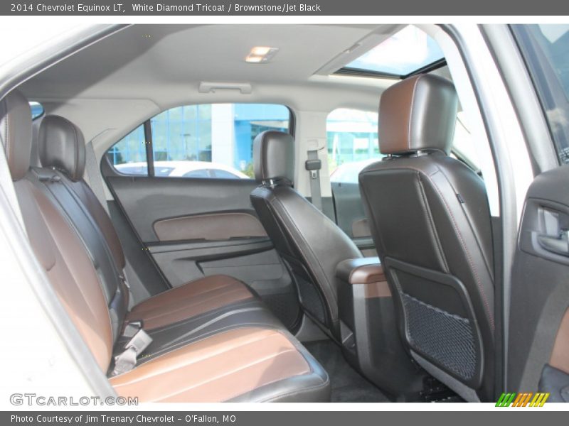 White Diamond Tricoat / Brownstone/Jet Black 2014 Chevrolet Equinox LT