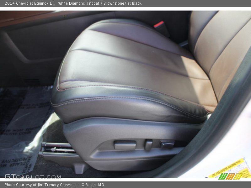 White Diamond Tricoat / Brownstone/Jet Black 2014 Chevrolet Equinox LT