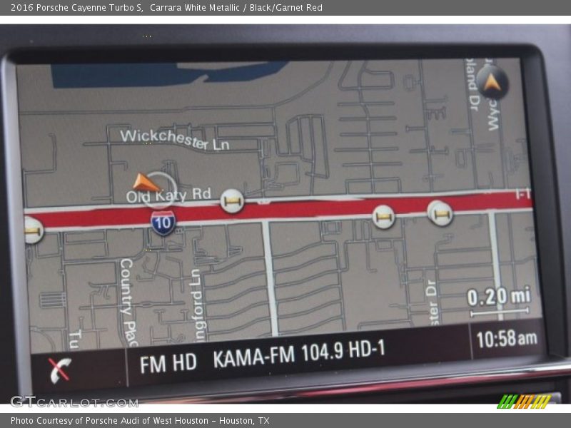 Navigation of 2016 Cayenne Turbo S