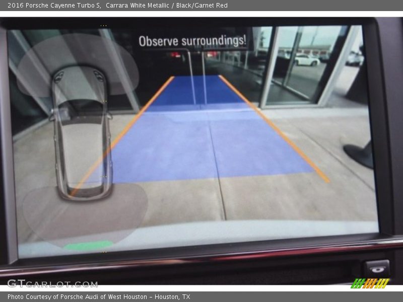 Carrara White Metallic / Black/Garnet Red 2016 Porsche Cayenne Turbo S