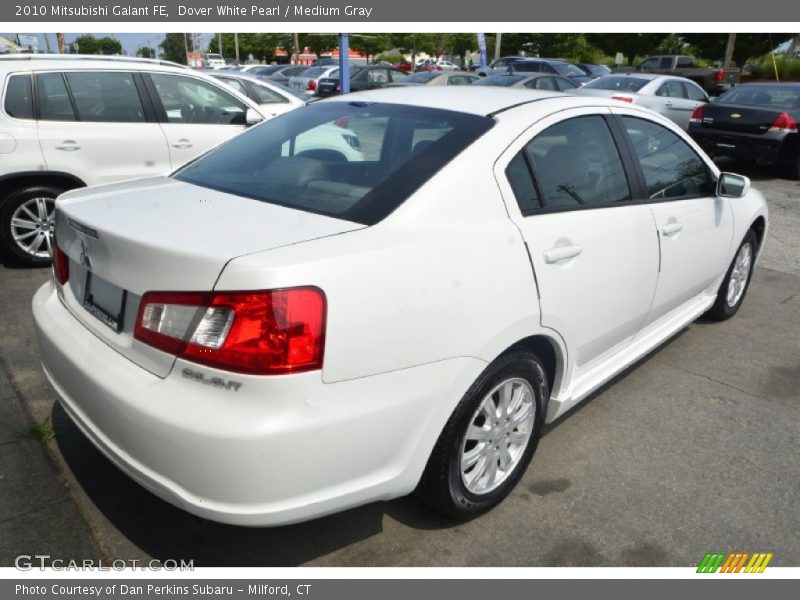 Dover White Pearl / Medium Gray 2010 Mitsubishi Galant FE