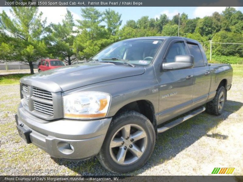 Patriot Blue Pearl / Khaki Beige 2006 Dodge Ram 1500 Sport Quad Cab 4x4