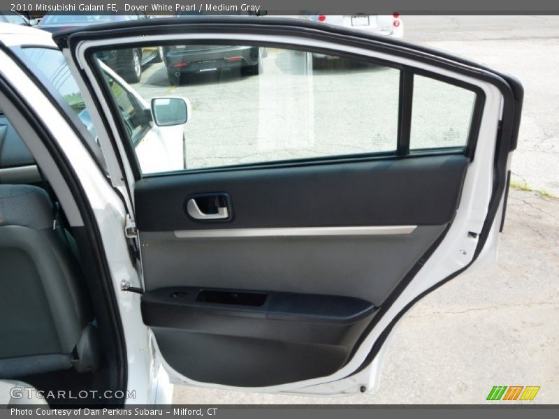 Dover White Pearl / Medium Gray 2010 Mitsubishi Galant FE