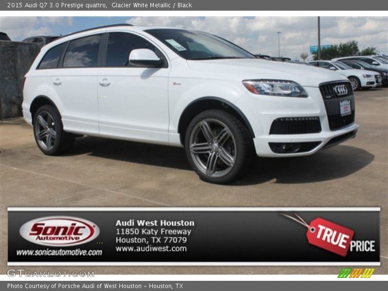 Glacier White Metallic / Black 2015 Audi Q7 3.0 Prestige quattro