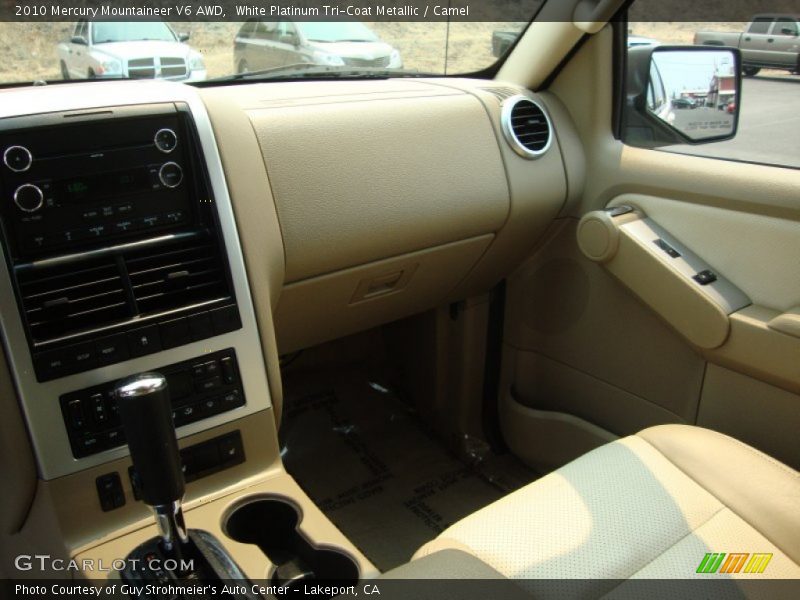 White Platinum Tri-Coat Metallic / Camel 2010 Mercury Mountaineer V6 AWD