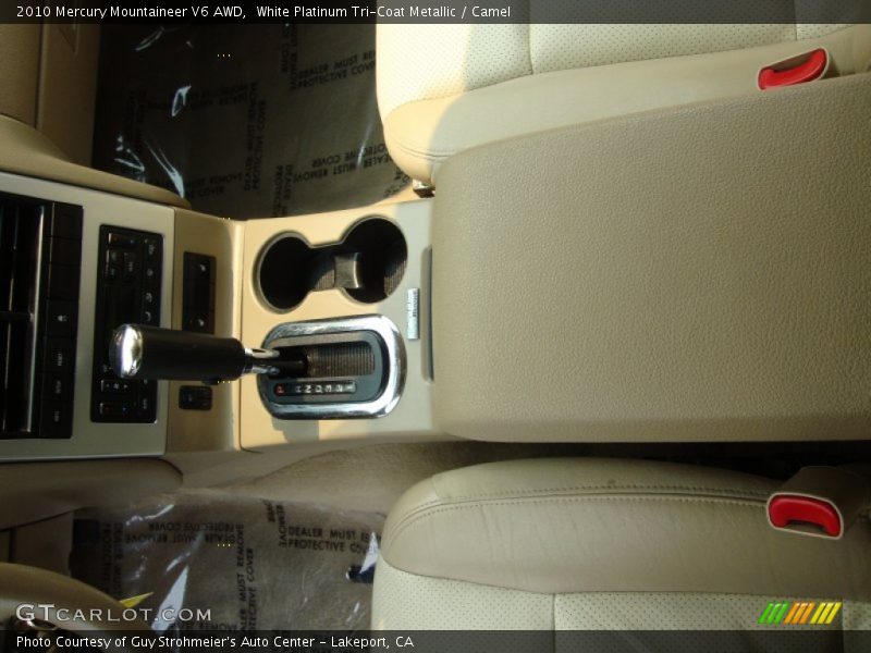 White Platinum Tri-Coat Metallic / Camel 2010 Mercury Mountaineer V6 AWD