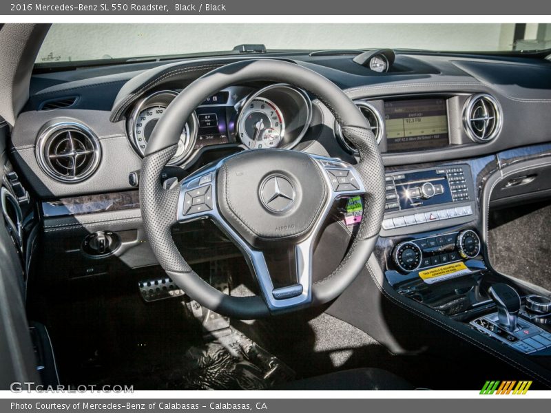 Black / Black 2016 Mercedes-Benz SL 550 Roadster