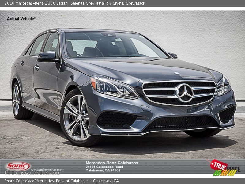 Selenite Grey Metallic / Crystal Grey/Black 2016 Mercedes-Benz E 350 Sedan