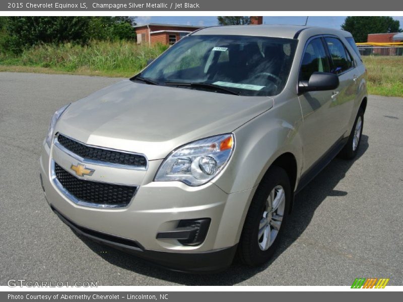 Champagne Silver Metallic / Jet Black 2015 Chevrolet Equinox LS