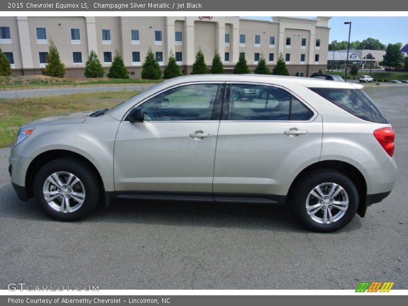 Champagne Silver Metallic / Jet Black 2015 Chevrolet Equinox LS